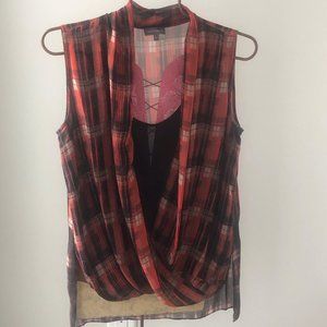 Plaid Vince Camuto Blouse